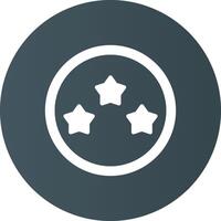 Glyph Circle Light Black Gradient vector