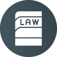 Law Book Creative Icon Design vector