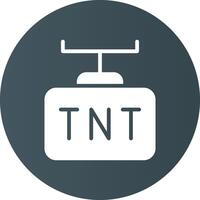 diseño de icono creativo tnt vector