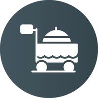 Food Cart Creative Icon Design vector