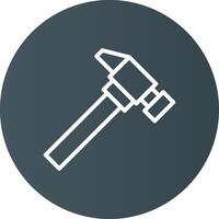 Hammer Creative Icon Design vector