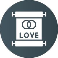 Wedding Vows Creative Icon Design vector