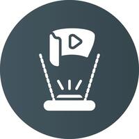 Field Of View Creative Icon Design vector