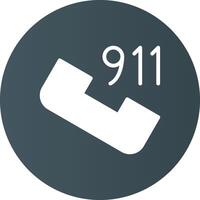 Call 911 Creative Icon Design vector