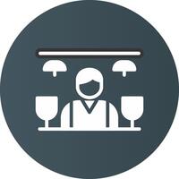 Bar Counter Creative Icon Design vector