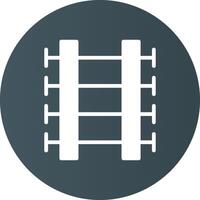 Train Tracks Creative Icon Design vector