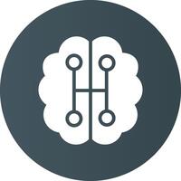 Humanoid Robot Creative Icon Design vector
