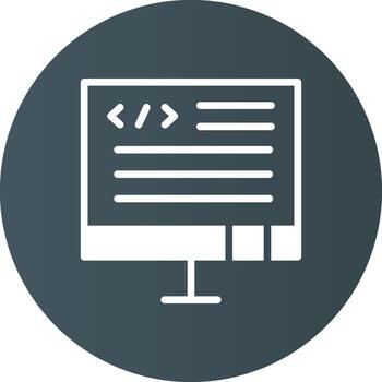 diseño de icono creativo de código vector