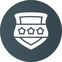 Police Shield Creative Icon Design vector