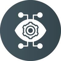 Robotics Eye Creative Icon Design vector