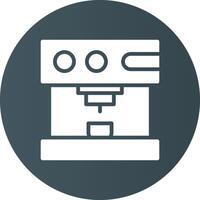 Coffee Machine Creative Icon Design vector