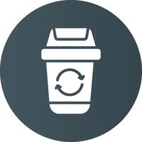 Trash Recycle Creative Icon Design vector