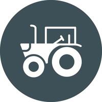 diseño de icono creativo de tractor vector