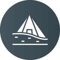 Pyramid Creative Icon Design vector