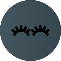 Glyph Circle Light Black Gradient vector