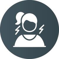 Frustrated Creative Icon Design vector