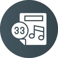 diseño de icono creativo de partitura musical vector