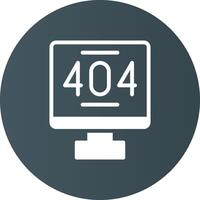 Error 404 Creative Icon Design vector