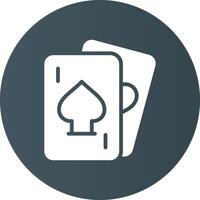 diseño de icono creativo de póquer vector