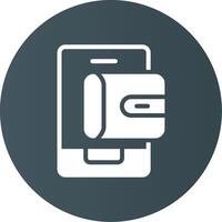 Mobile Wallet Creative Icon Design vector