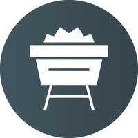 Mine Cart Creative Icon Design vector