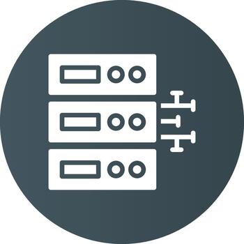 diseño de icono creativo de base de datos vector