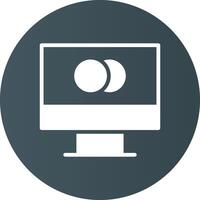 Monitor Creative Icon Design vector