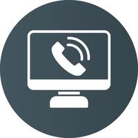 Phone Call Creative Icon Design vector