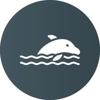 Dolphin Creative Icon Design vector