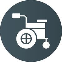 Wheelchair Creative Icon Design vector