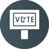 votar diseño de icono creativo vector