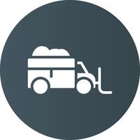 Snowplow Creative Icon Design vector