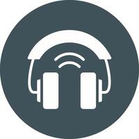 Headphones Creative Icon Design vector