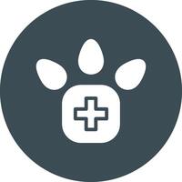 diseño de icono creativo de pie veterinario vector