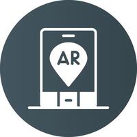 Ar Navigation Creative Icon Design vector