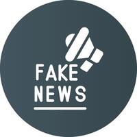 Fake News Creative Icon Design vector