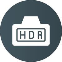 Hdr Creative Icon Design vector