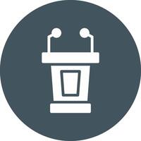 Lectern Creative Icon Design vector