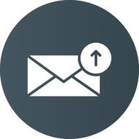 Upload Email Creative Icon Design vector