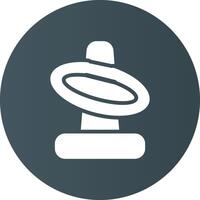Glyph Circle Light Black Gradient vector