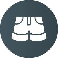 diseño de icono creativo de pantalones cortos vector