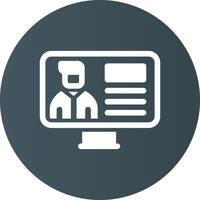Online Lecture Creative Icon Design vector