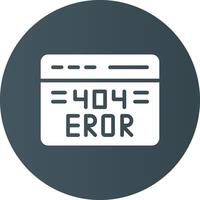 Diseño de icono creativo de error 404 vector