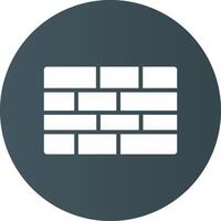 Brick Wall Creative Icon Design vector