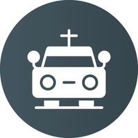 Hearse Creative Icon Design vector