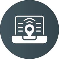 Digital Nomad Hub Creative Icon Design vector