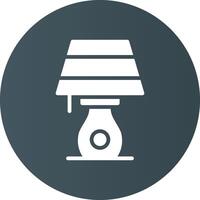 Table Lamp Creative Icon Design vector