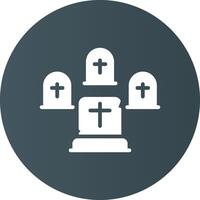 Graveyard Creative Icon Design vector