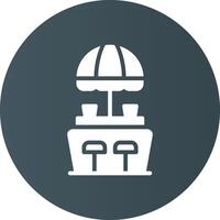 Beach Bar Creative Icon Design vector