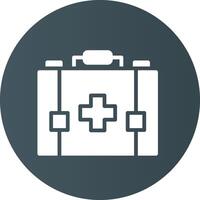 First Aid Kit Creative Icon Design vector